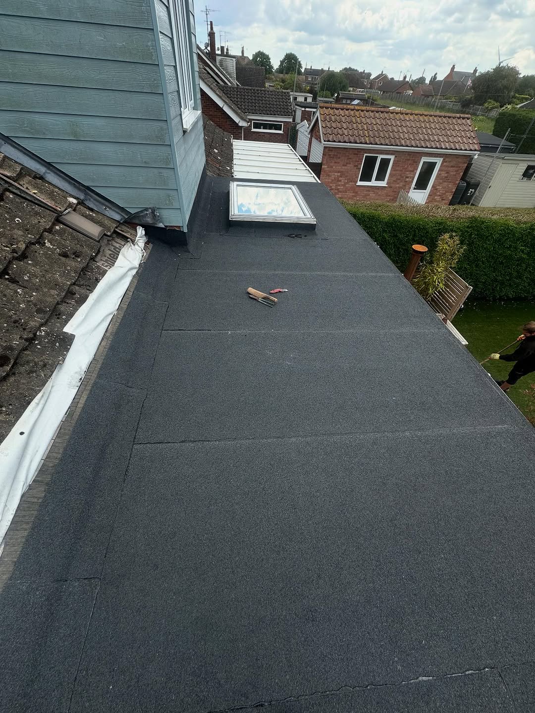 Another flat roof complete in Kessingland, enjoyed this one and looks amazing! complete with a 20 year manufacture guarantee ☀️🤝